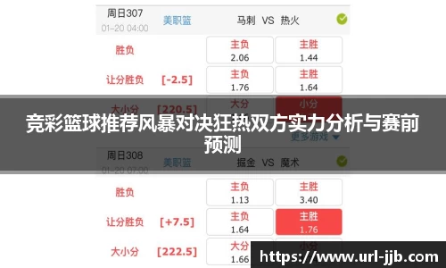 竞彩篮球推荐风暴对决狂热双方实力分析与赛前预测
